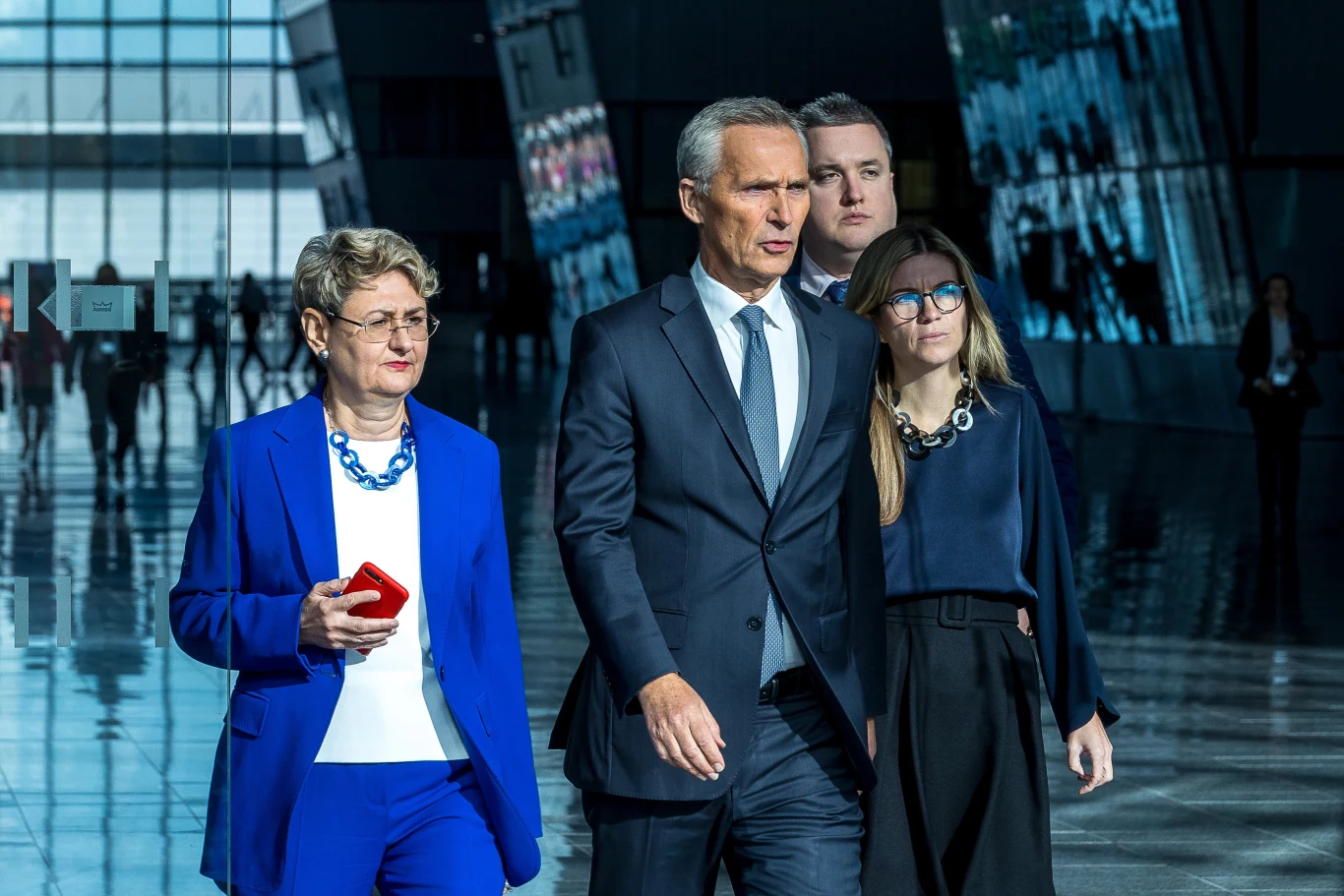 Sekretarz generalny NATO Jens Stoltenberg w kwaterze głównej Sojuszu Sekretarz generalny NATO Jens Stoltenberg w kwaterze głównej Sojuszu