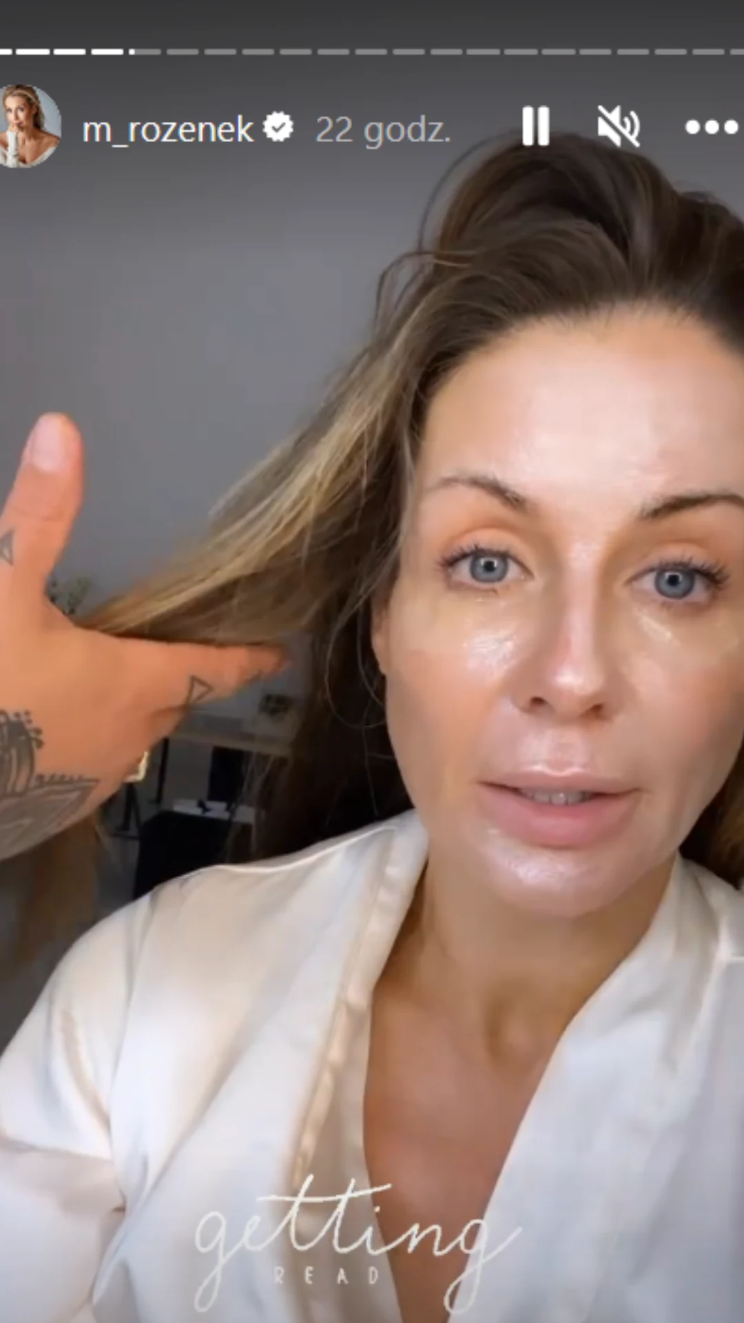 Zadbała również o promienną cerę