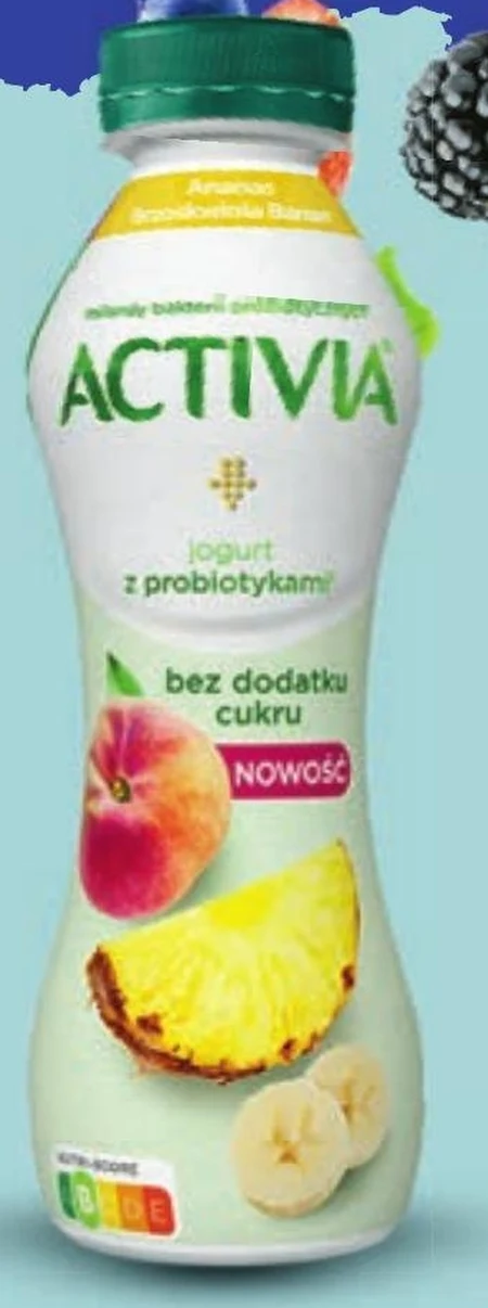 Activia Jogurt bez dodatku cukru brzoskwinia ananas banan 270 g