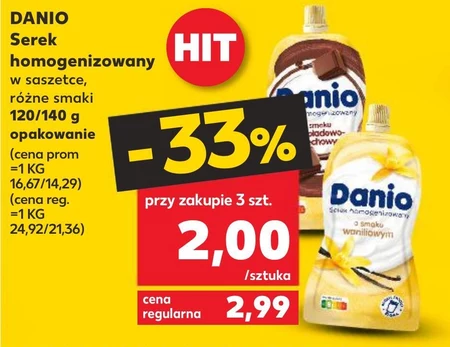 Danio Serek homogenizowany o smaku waniliowym 140 g