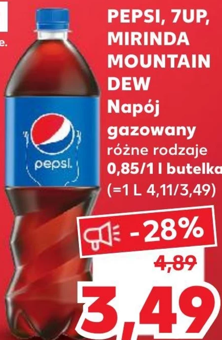 Pepsi-Cola Napój gazowany 0,85 l