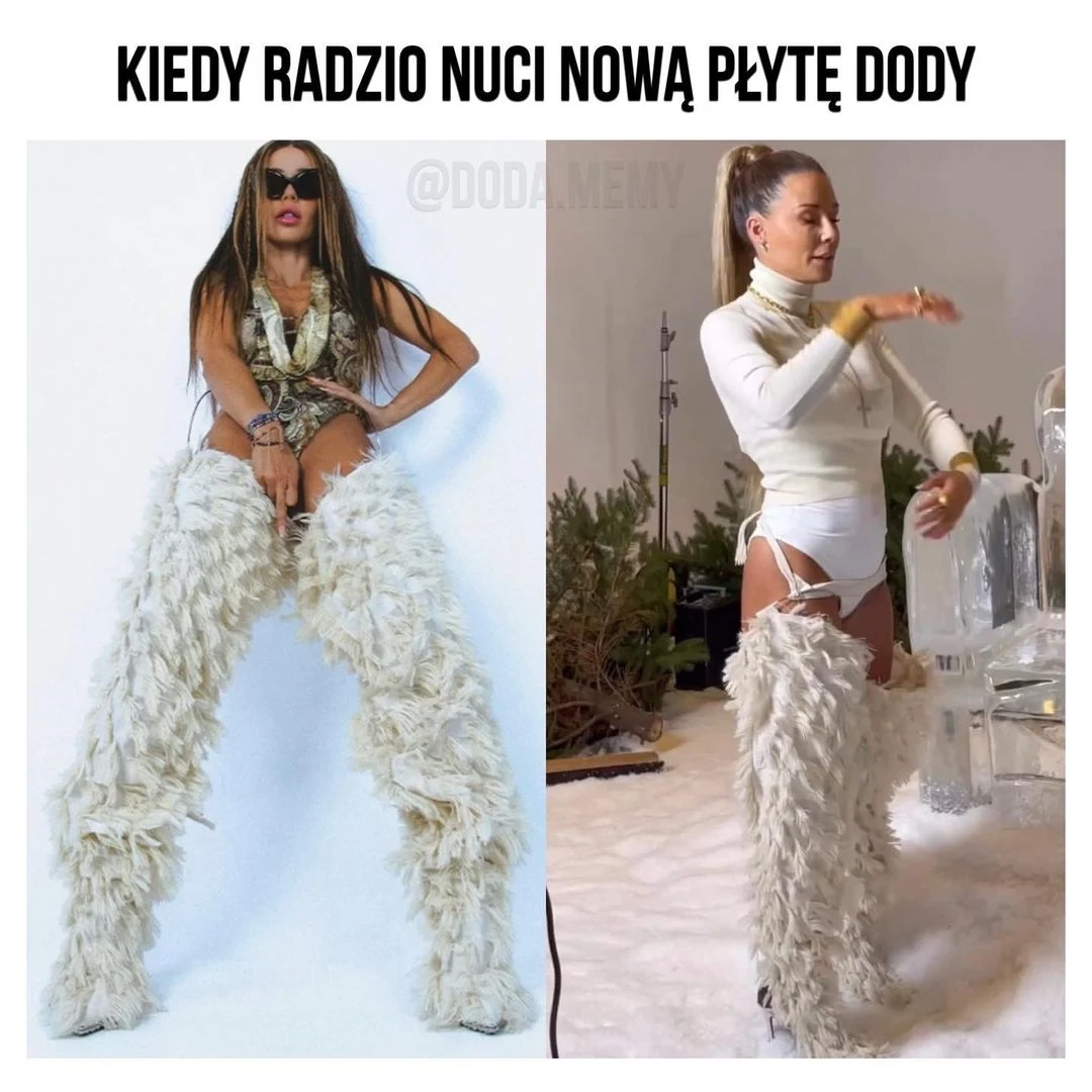 Małgorzata Rozenek i Doda - mem internautów