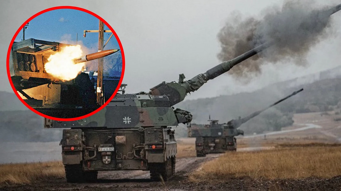 Niemieckie Panzerhaubitze 2000 na froncie Niemieckie Panzerhaubitze 2000 na froncie