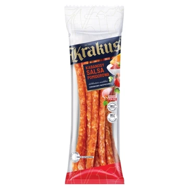 Krakus Extra cienkie kabanosy o smaku salsa pomidorowa 95 g - 1