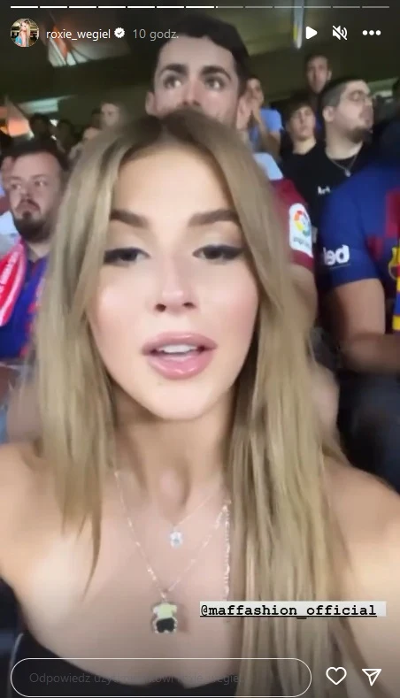 Roxie Węgiel na meczu Roberta Lewandowskiego Roxie Węgiel na meczu Roberta Lewandowskiego