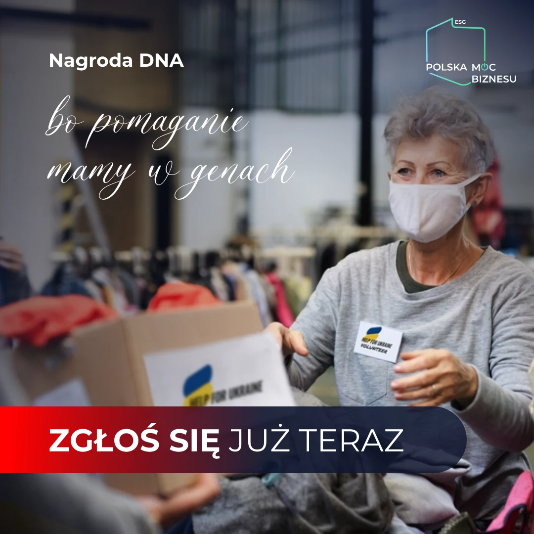 Nagroda DNA jest przeznaczona dla firm, które pomagają innymi w kryzysie Nagroda DNA jest przeznaczona dla firm, które pomagają innymi w kryzysie