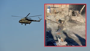 Śmigłowiec Mi-8 spłonął w pożarze hangaru w centralnej Rosji / Telegram @AVIAINCIDENT