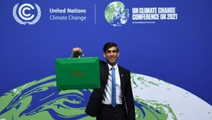 Rishi Sunak podczas COP26 w Glasgow w 2021 roku