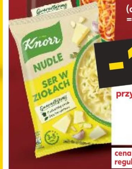 Knorr Nudle Zupa danie ser w ziołach 61 g