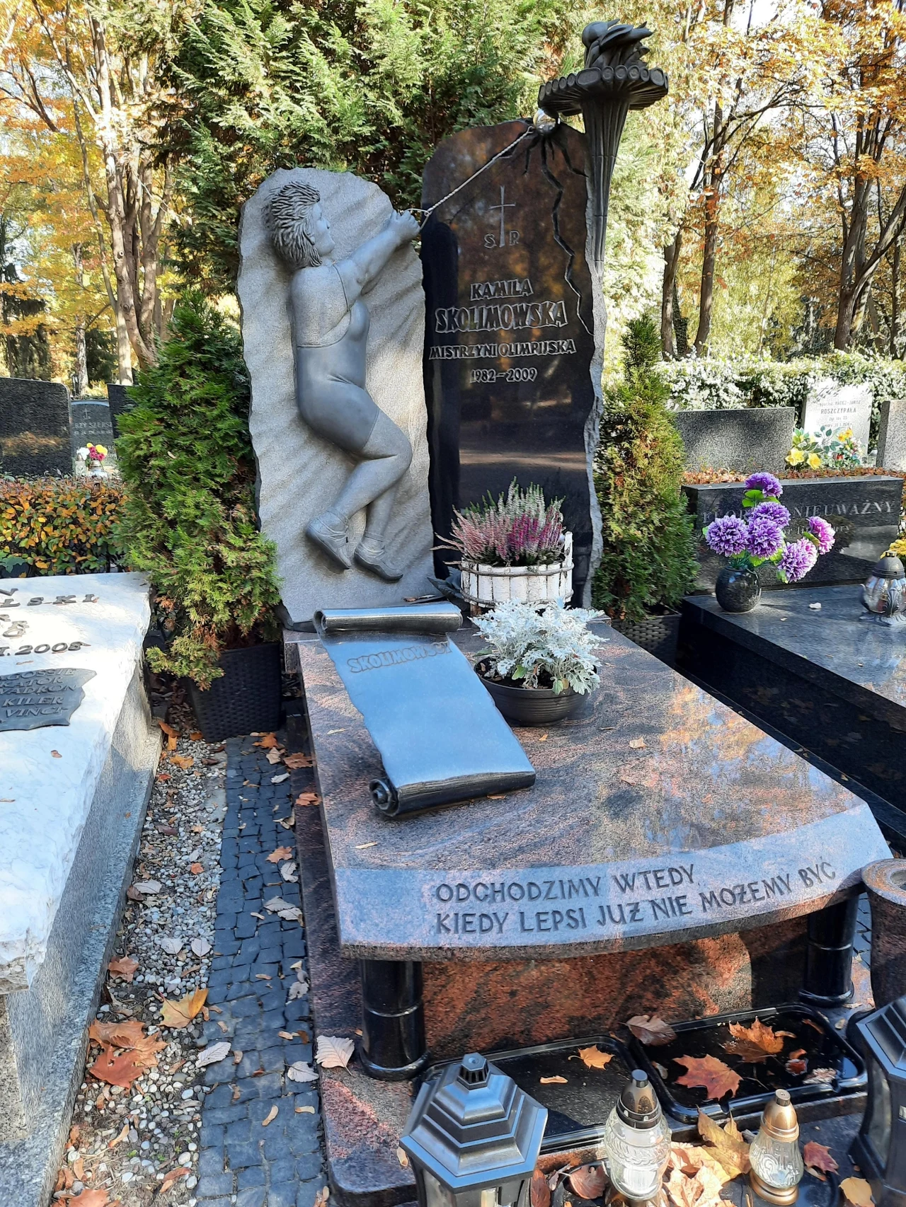 Grób Kamili Skolimowskiej, Powązki