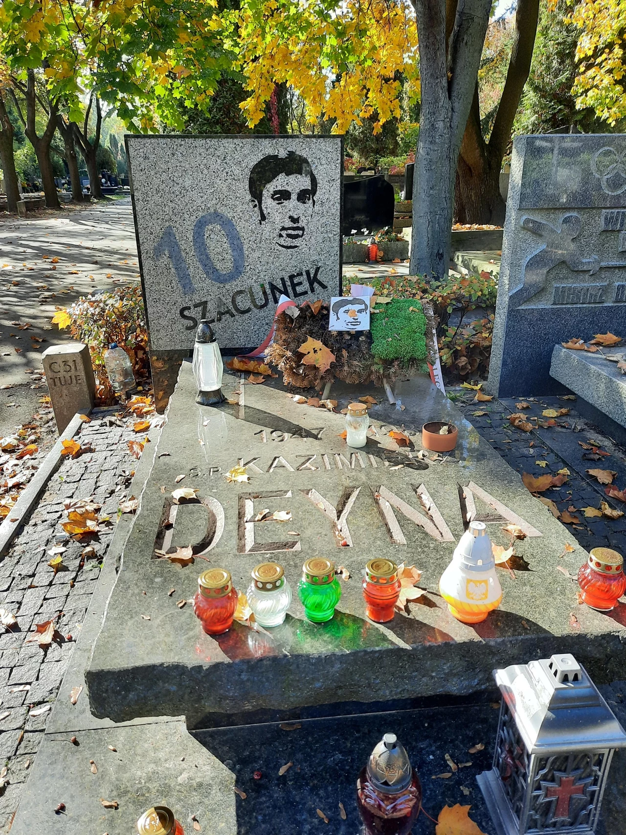 Grób Kazimierza Deyny, Powązki Grób Kazimierza Deyny, Powązki