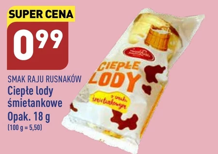 Ciepłe lody Smak Raju Rusnaków