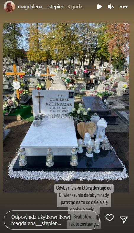 Grób Oliwierka https://www.instagram.com/magdalena___stepien/ Grób Oliwierka https://www.instagram.com/magdalena___stepien/