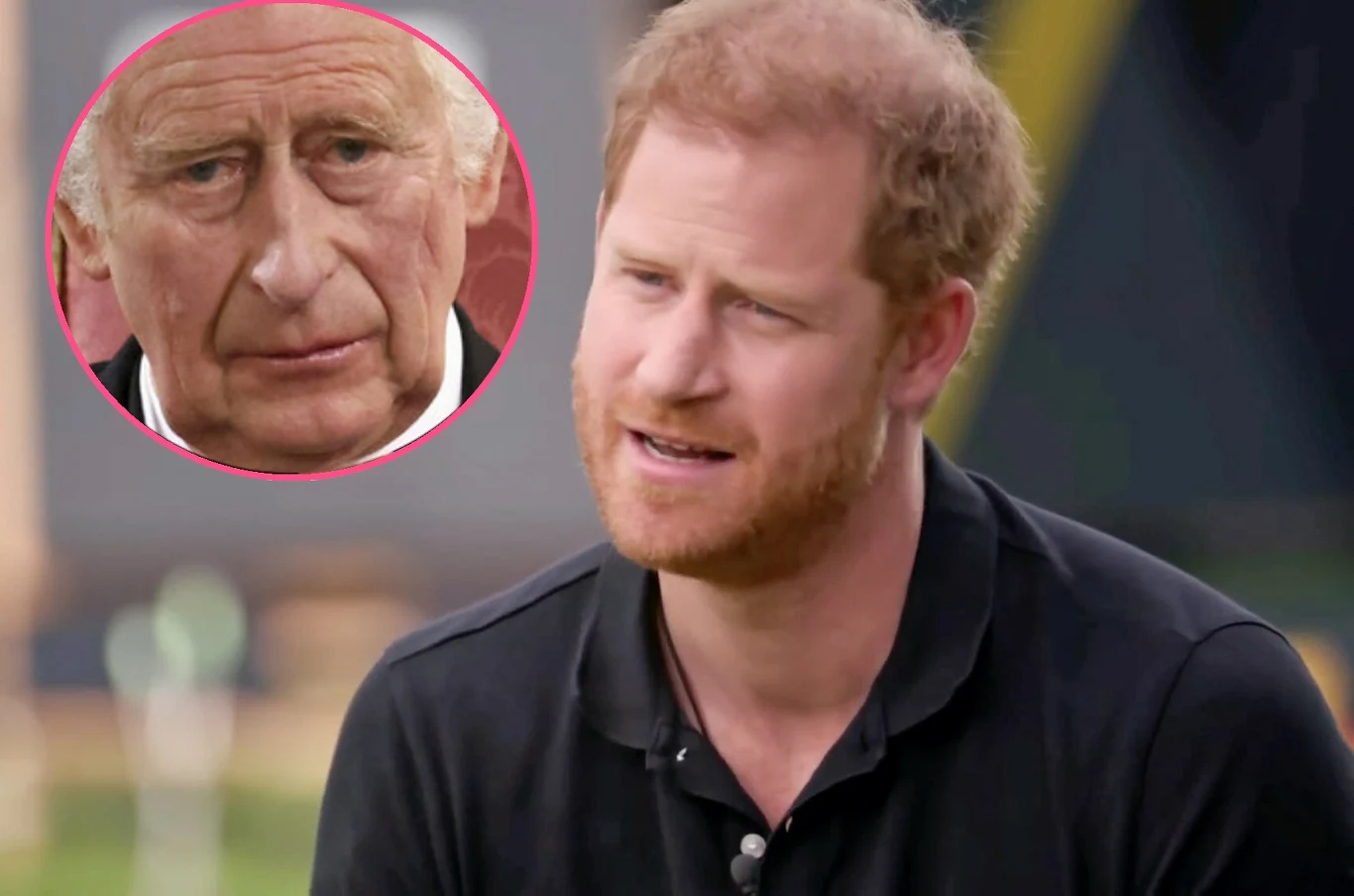 Król Karol III i książę Harry Król Karol III i książę Harry