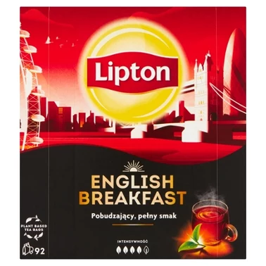 Lipton English Breakfast Herbata czarna 184 g (92 torebek) - 0