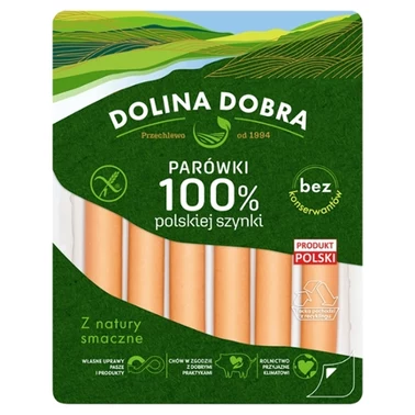 Dolina Dobra Parówki 100 % polskiej szynki 200 g - 0