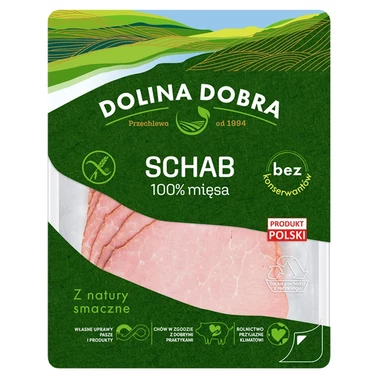 Dolina Dobra Wędzony schab 100 % polskiego mięsa 100 g - 0