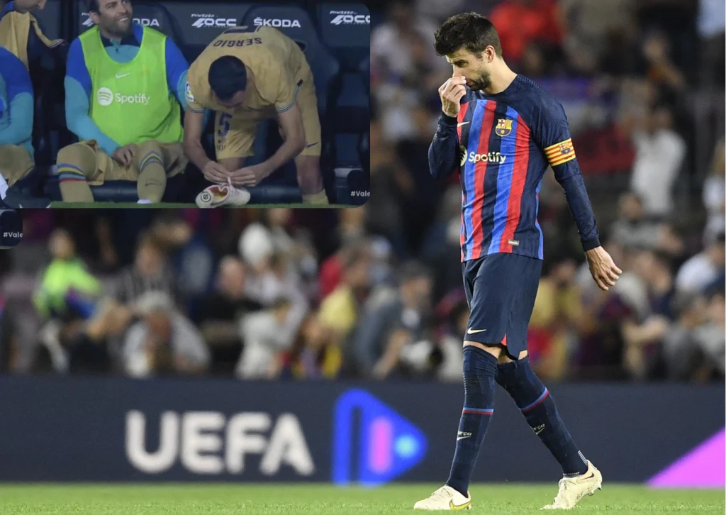 Gerard Pique był kompletnie nieprzygotowany do wejścia na boisko w czasie meczu z Valencią