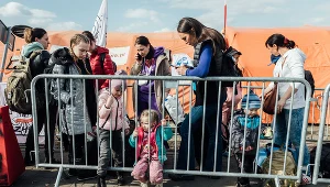 Polska powinna sie przygotować na kolejną falę uchodźców? Zdj. z przejścia granicznego w Medyce wiosną 2022 r.