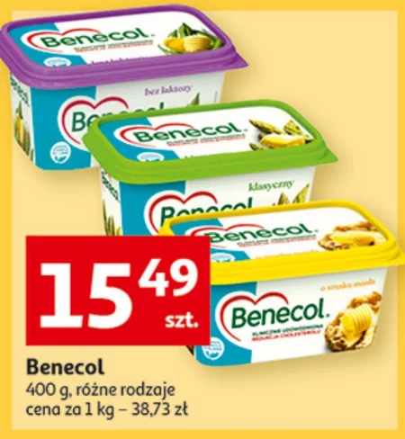 Benecol Classic Tłuszcz do smarowania z dodatkiem stanoli roślinnych 400 g