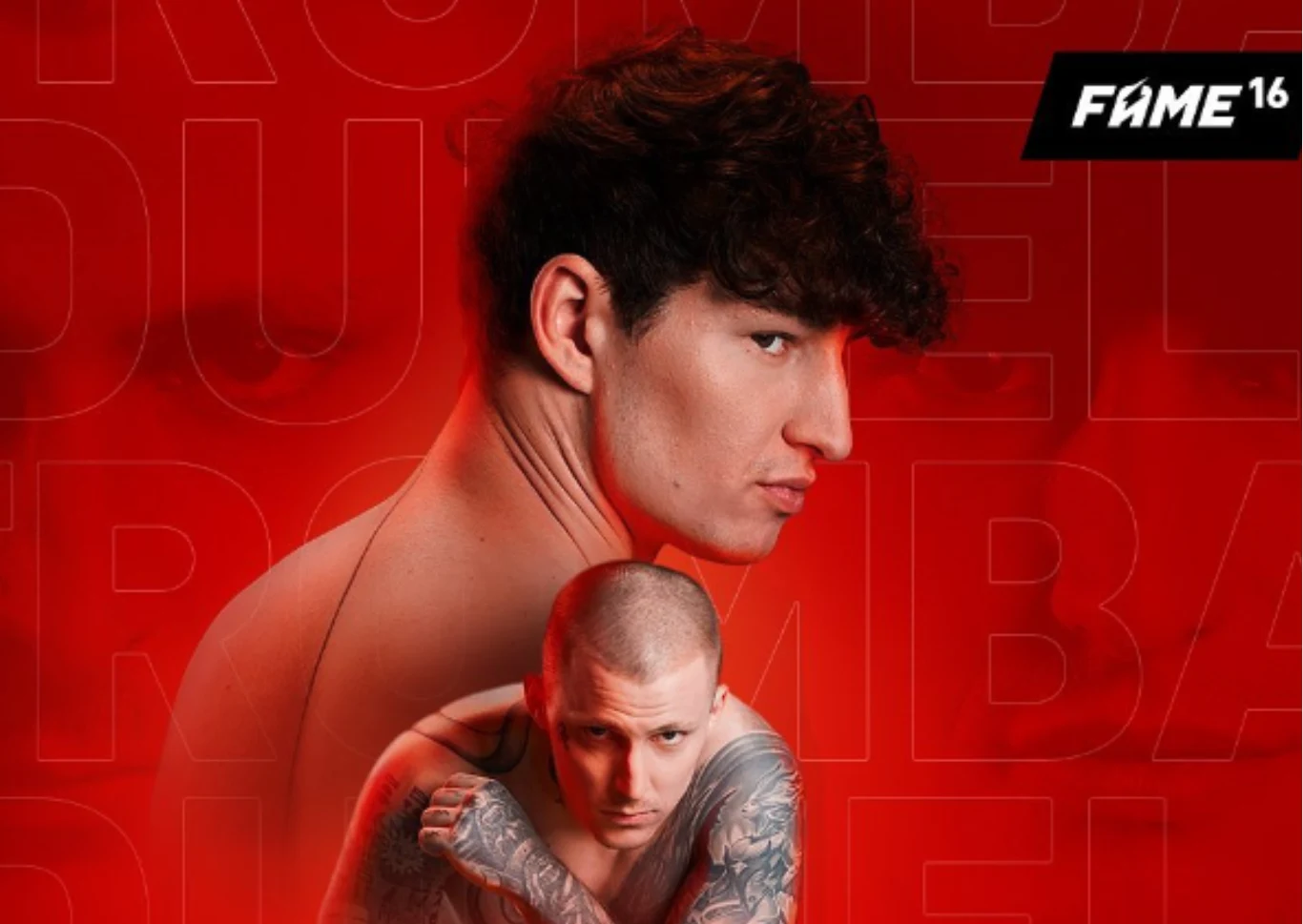 Plakat promujący walkę wieczoru FAME MMA 16 Plakat promujący walkę wieczoru FAME MMA 16