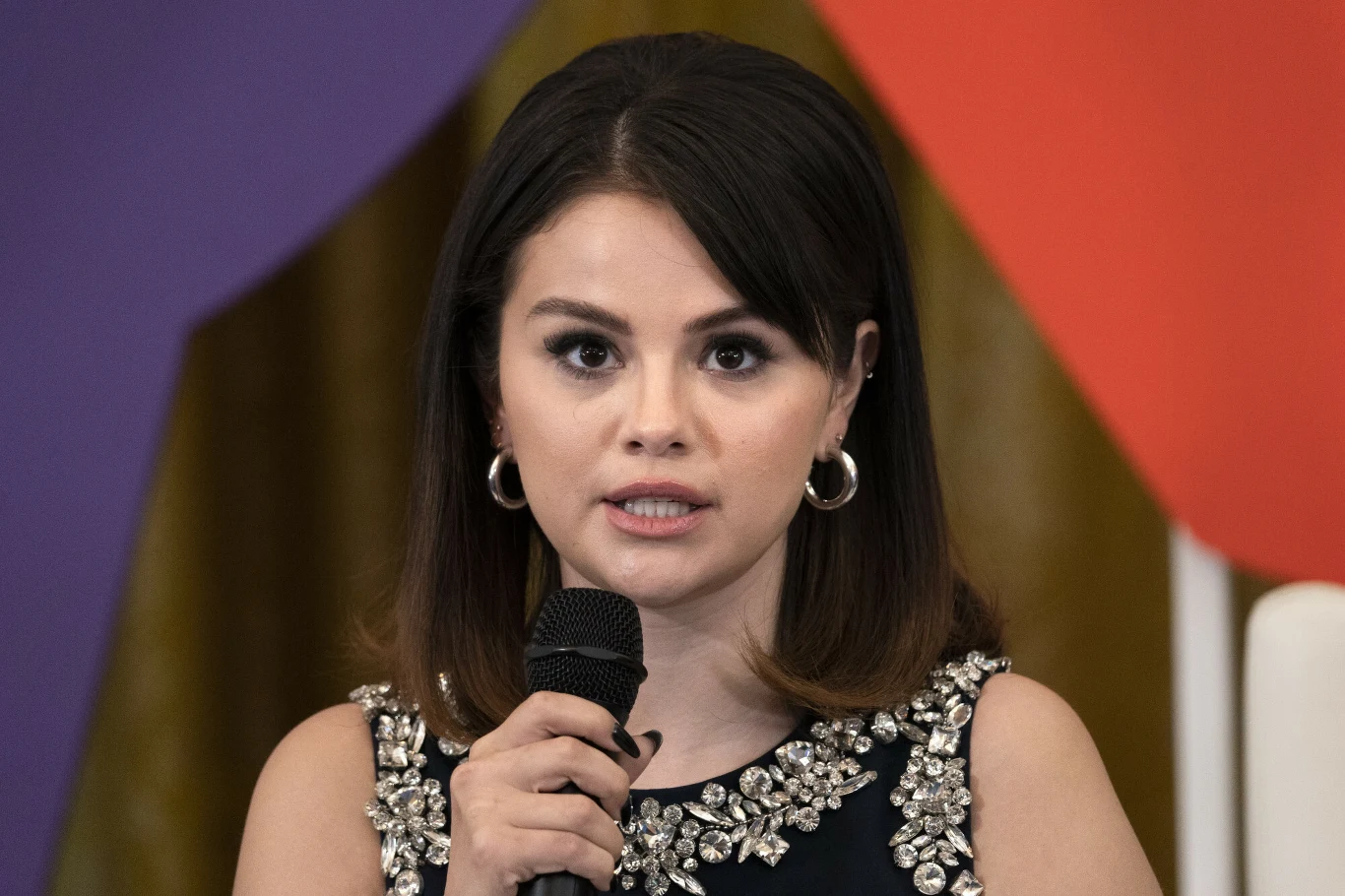 Selena Gomez podczas spotkania w Białym Domu w maju 2022. Gwiazda opowiadała o tym, jak ważne jest zdrowie psychiczne Selena Gomez podczas spotkania w Białym Domu w maju 2022. Gwiazda opowiadała o tym, jak ważne jest zdrowie psychiczne