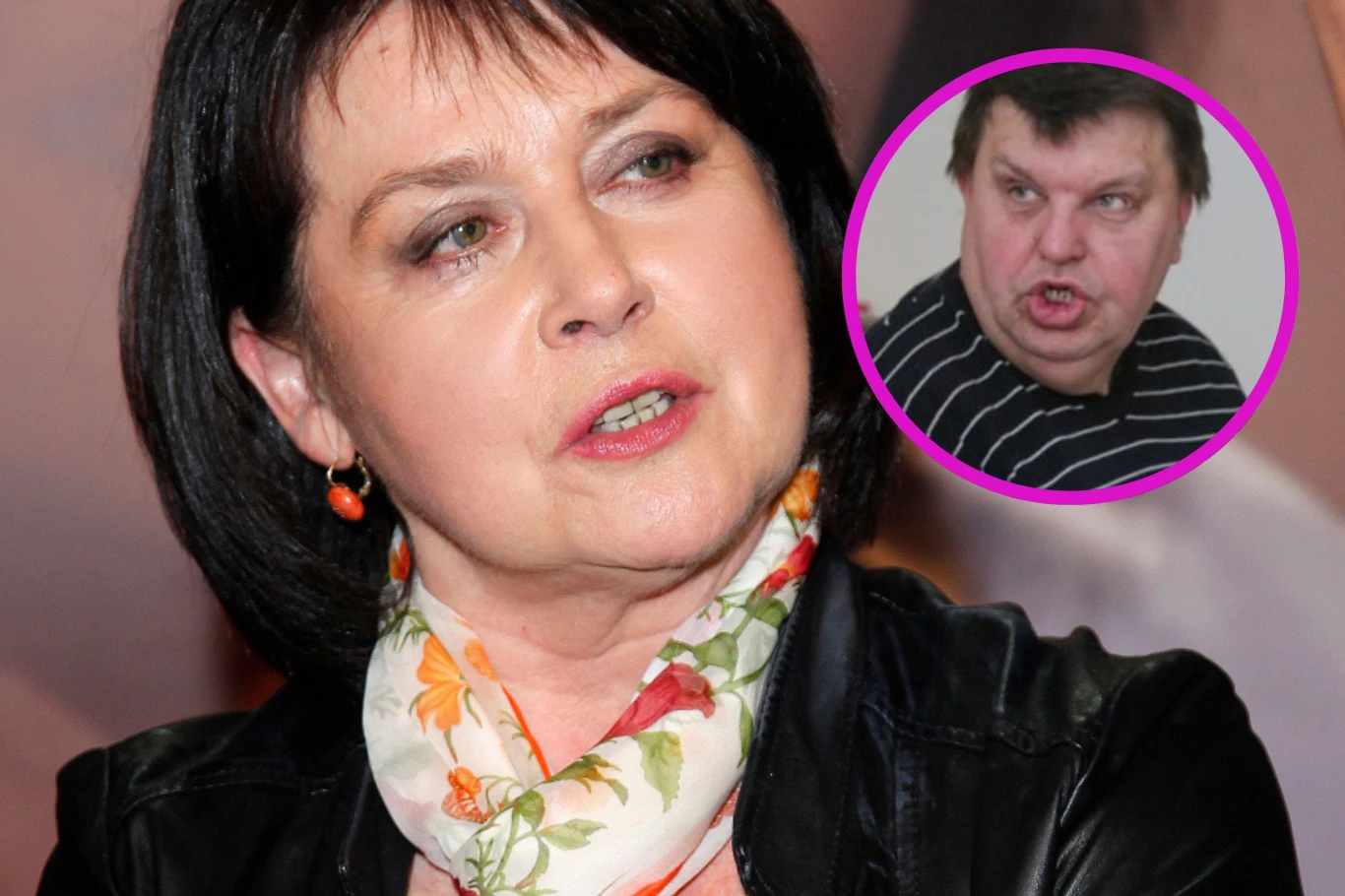 Elżbieta Jaworowicz i Krzysztof Kononowicz Elżbieta Jaworowicz i Krzysztof Kononowicz