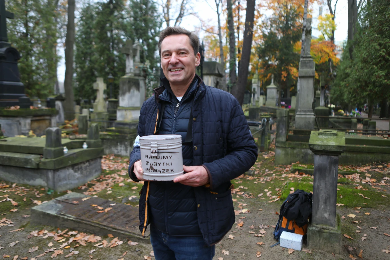 Krzysztof Ziemiec na Powązkach Krzysztof Ziemiec na Powązkach