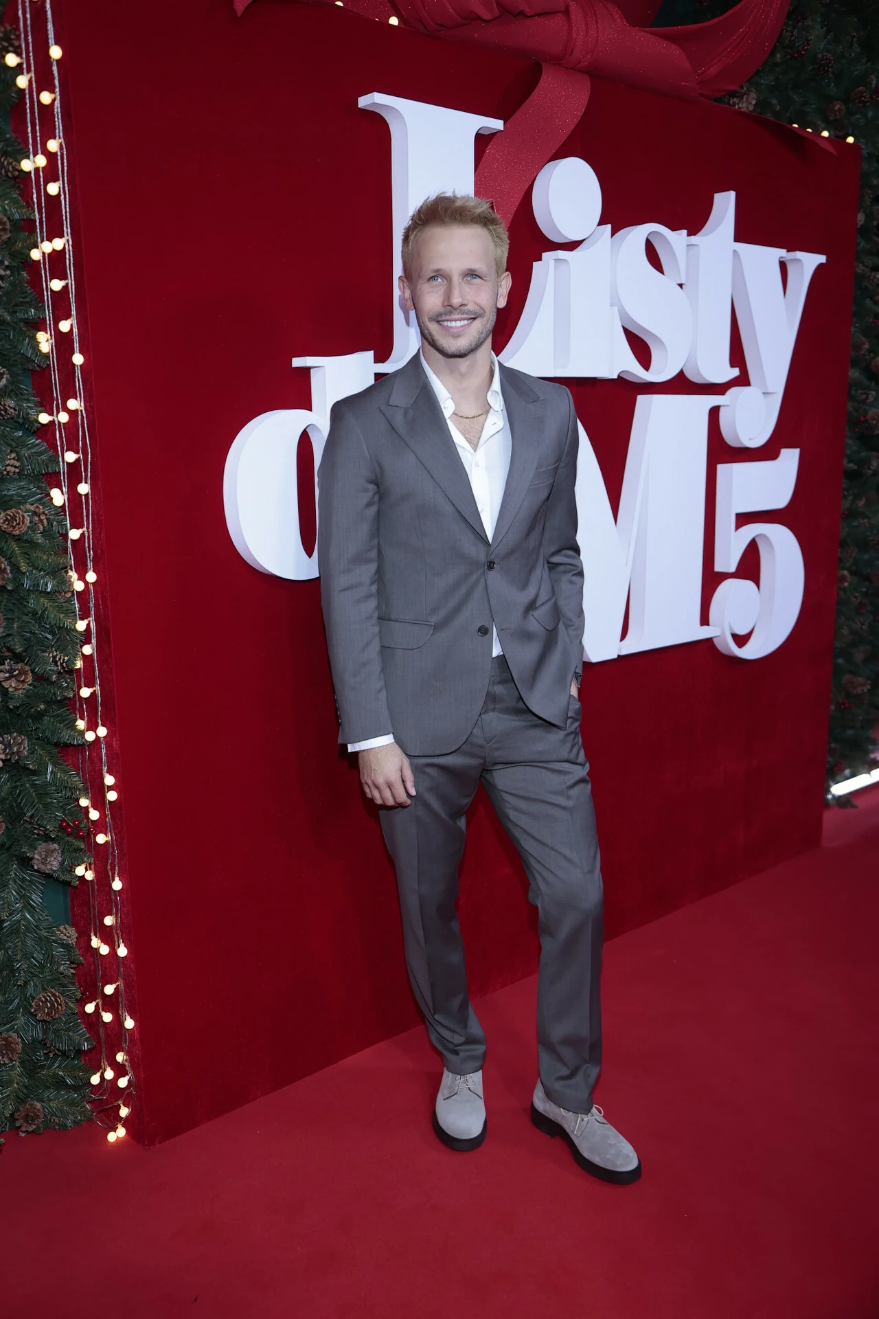 Mateusz Banasiuk na premierze filmu "Listy do M 5". 