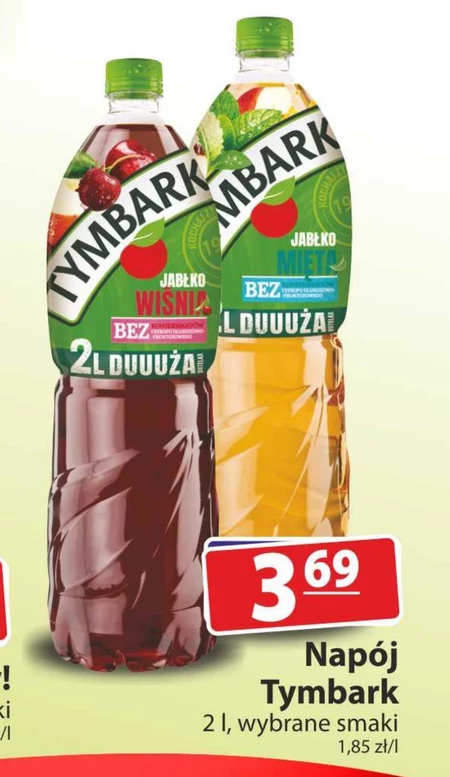 Tymbark Napój jabłko czerwona porzeczka 2 l