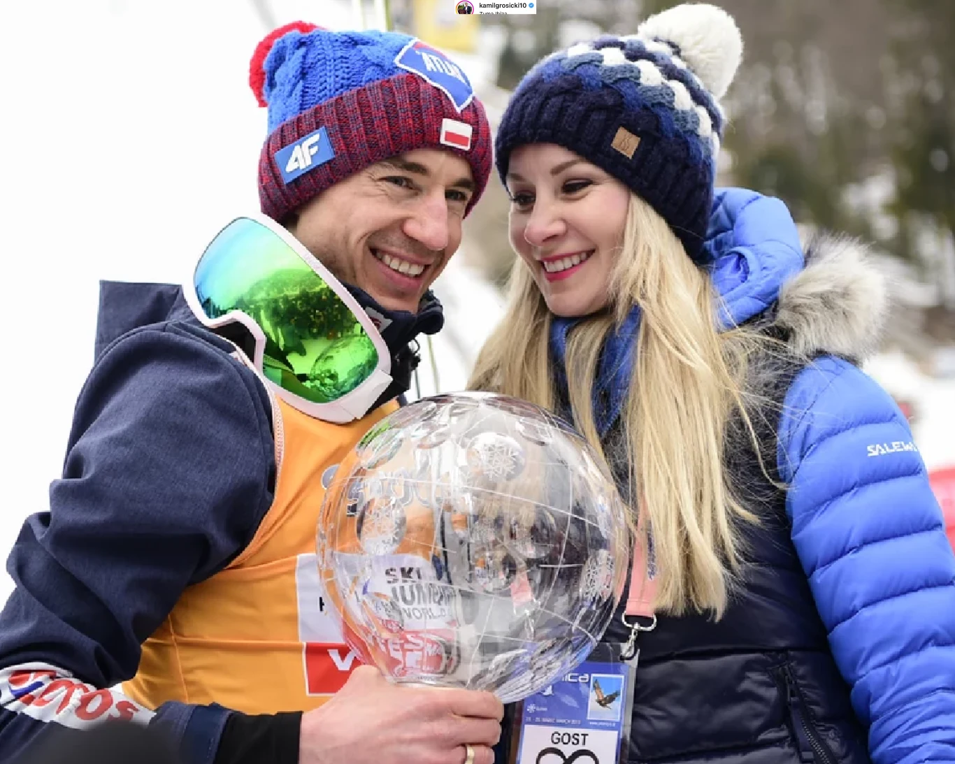 Ewa Bilan-Stoch z mężem