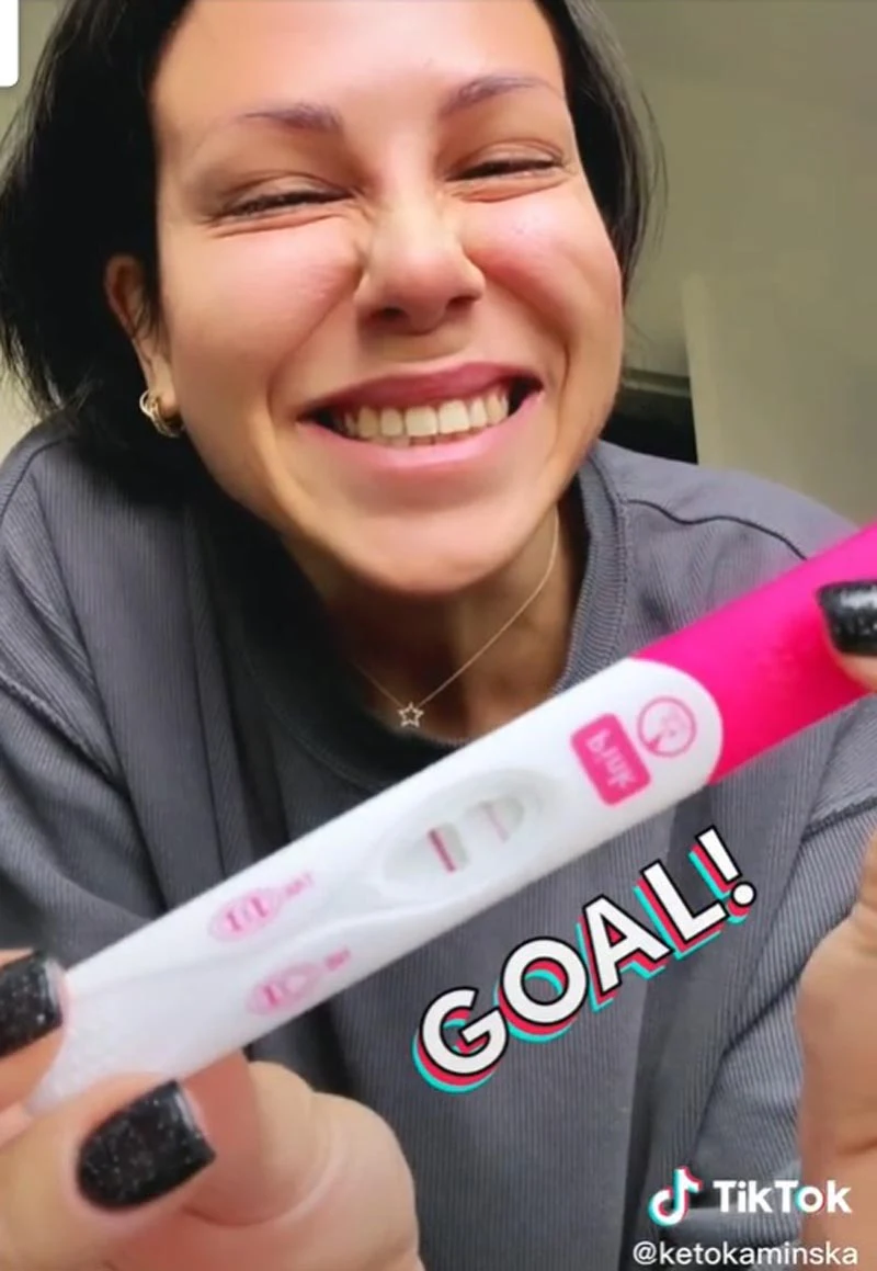 Krystyna radosną nowinę ogłosiła na TikToku Krystyna radosną nowinę ogłosiła na TikToku