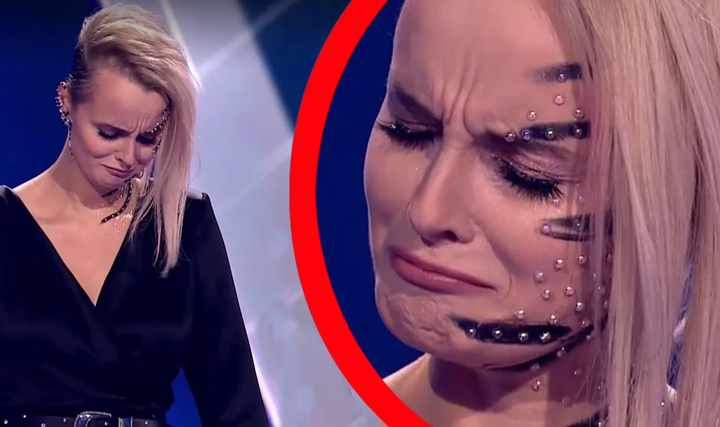 Julianna Olańska podczas ogłaszania decyzji Justyny Steczkowskiej w "The Voice of Poland"