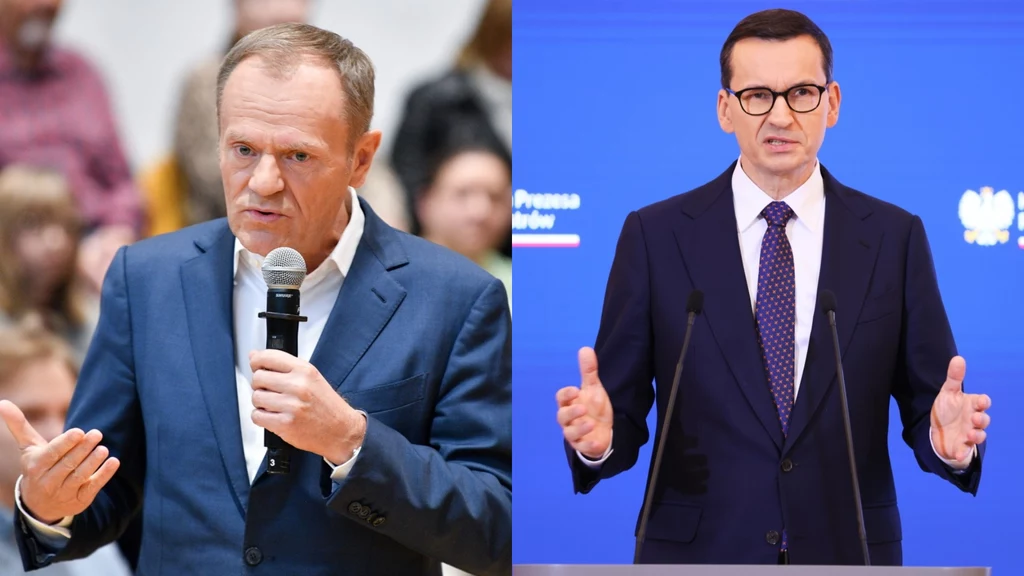 Zdania Polaków dotyczące potencjalnej debaty Donalda Tuska z Mateuszem Morawieckim są podzielone Zdania Polaków dotyczące potencjalnej debaty Donalda Tuska z Mateuszem Morawieckim są podzielone