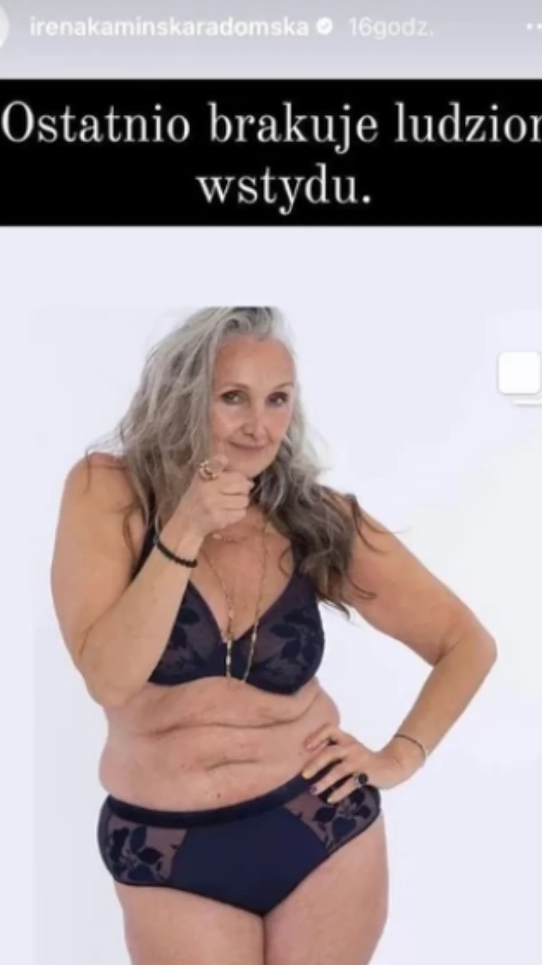 Mentorka Irena zobaczyła starszą modelkę w bieliźnie i się wkurzyła. Zrobiła się afera, teraz się tłumaczy