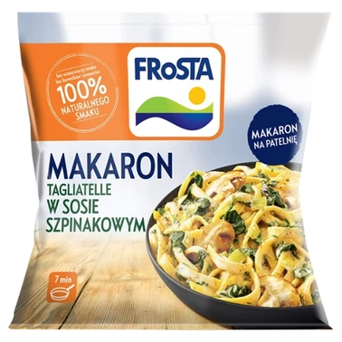 FRoSTA Makaron w sosie szpinakowym z pieczarkami 450 g - 1