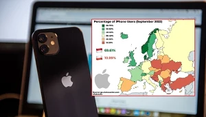Gdzie w Europie jest najmniej użytkowników iPhone'ów?