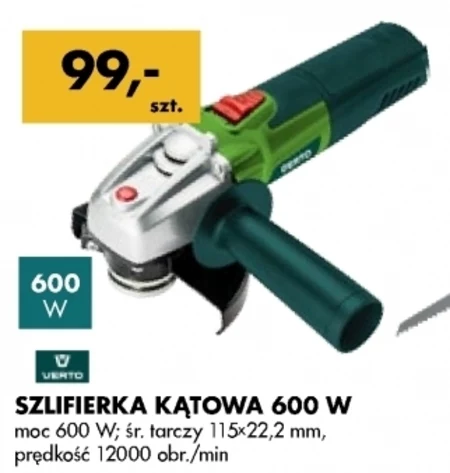 Szlifierka kątowa Verto