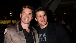 Andy Hallett i David Boreanaz 