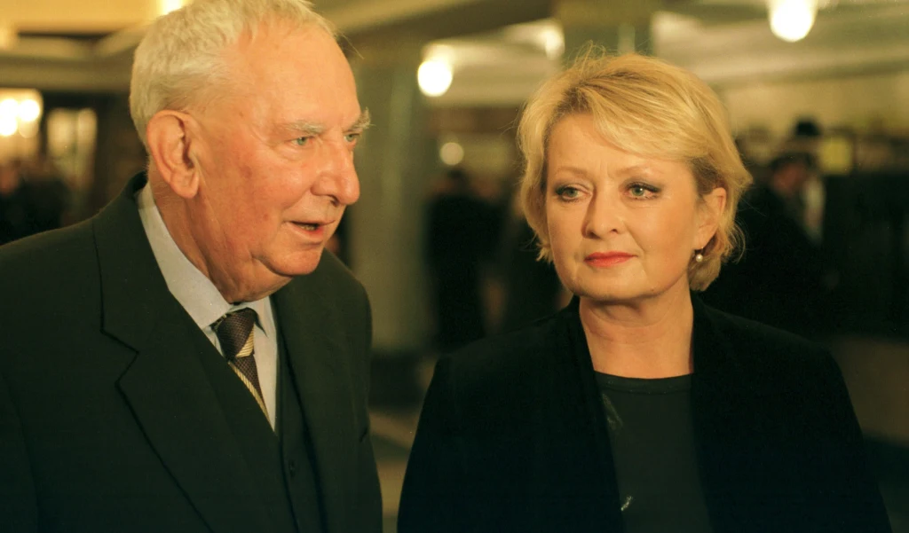 Gustaw Holoubek i Magdalena Zawadzka