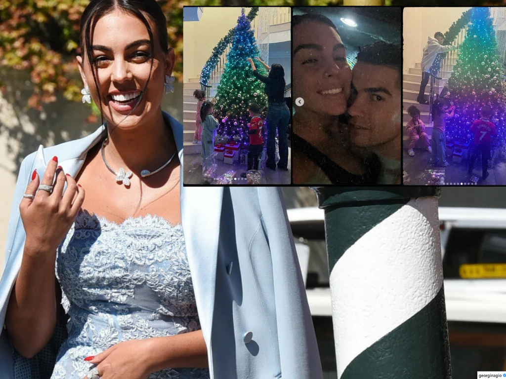 Cristiano Ronaldo i Georgina Rodriguez już poczuli magię świąt. W ich domu stanęła imponująca choinka