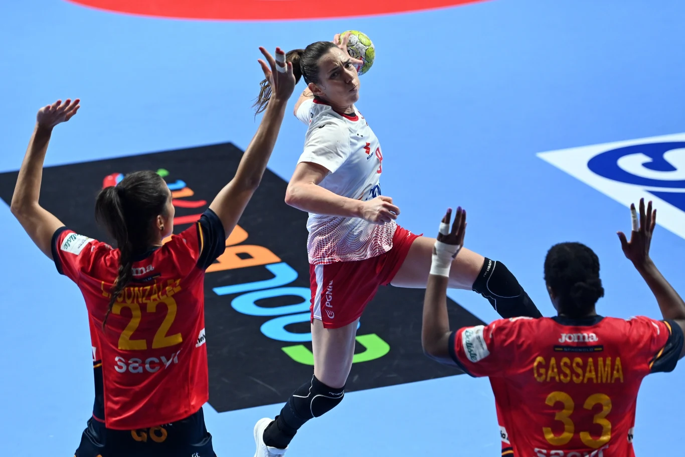 Monika Kobylińska, najskuteczniejsza zawodniczka w meczu z Hiszpanią