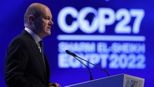 Olaf Scholz na COP27 ostrzegł przed powrotem do gazu, węgla i ropy