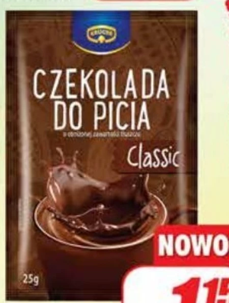 Krüger Classic Czekolada do picia o obniżonej zawartości tłuszczu 25 g