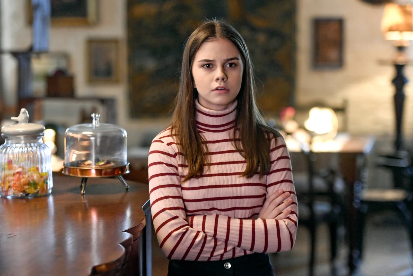 Karina Woźniak na planie 2. sezonu serialu "Lepsza połowa" 