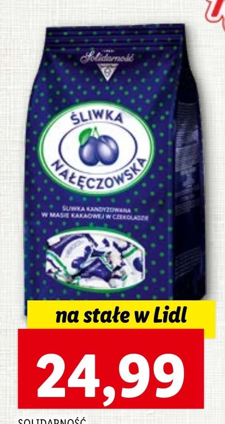 Solidarność Śliwka Nałęczowska w czekoladzie 350 g