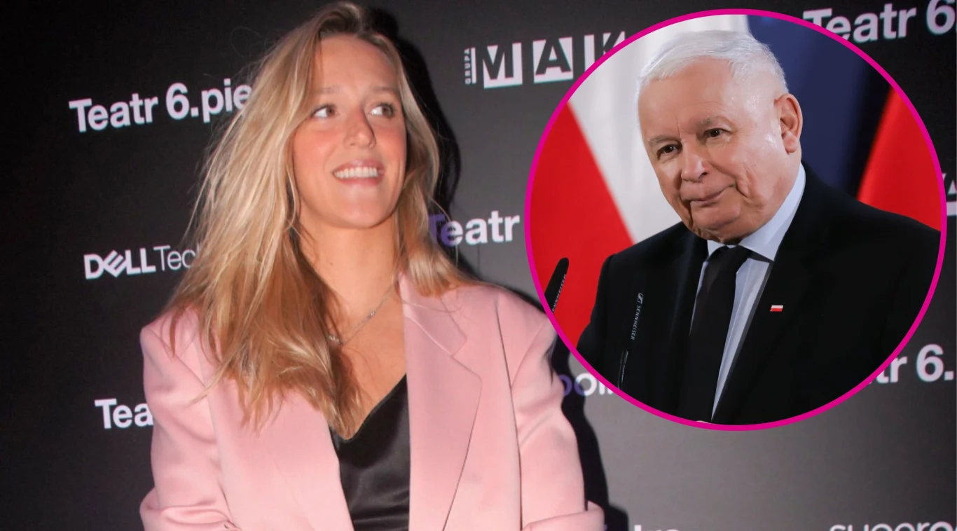 Aleksandra Żebrowska, Jarosław Kaczyński Aleksandra Żebrowska, Jarosław Kaczyński