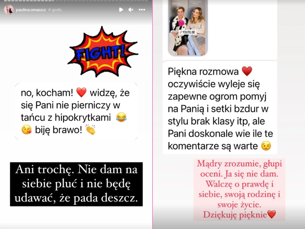 Paulina Smaszcz Instastory Paulina Smaszcz Instastory