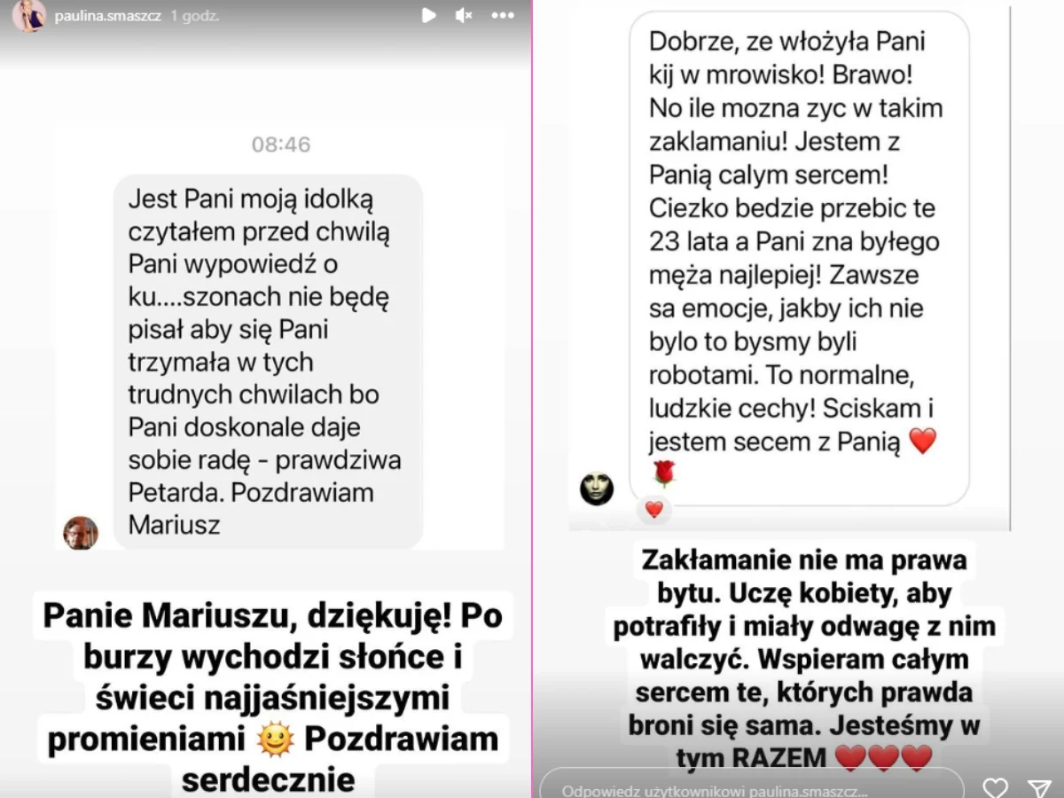 Paulina Smaszcz Instastory Paulina Smaszcz Instastory