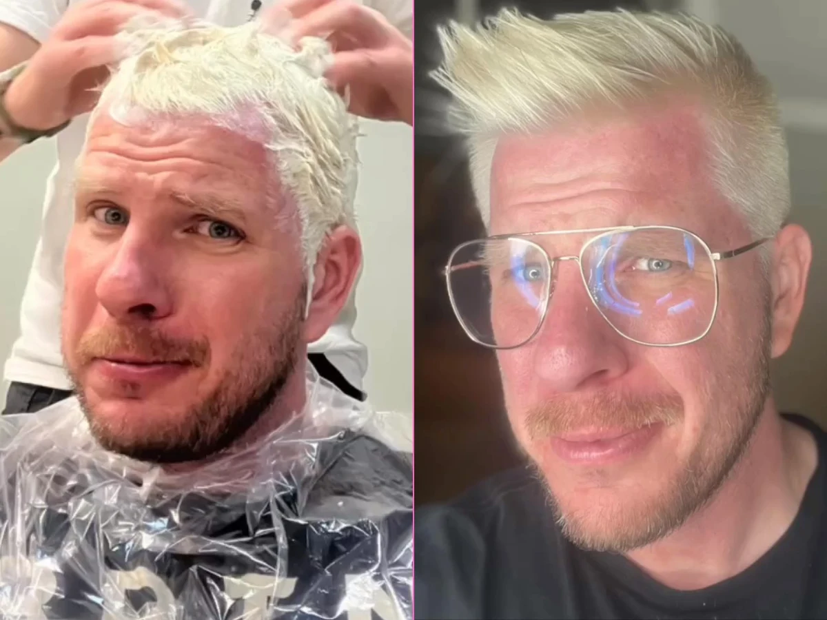 Filip Chajzer i jego nowy kolor włosów Filip Chajzer i jego nowy kolor włosów